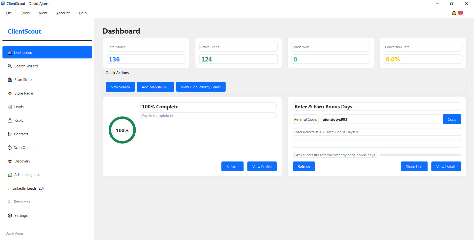 ClientScout screenshot